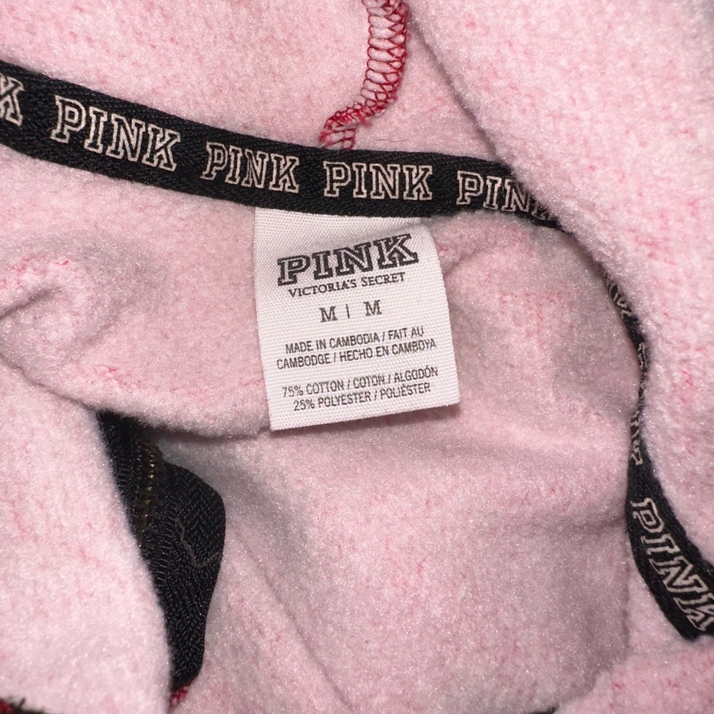 ♥️❤️VINTAGE VICTORIA SECRET FULL ZIP HOODIE-washed red - Picture 12 of 12